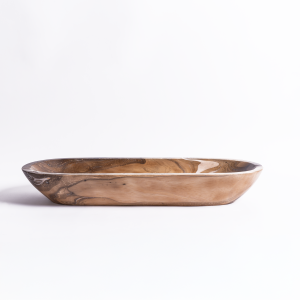 harvest acacia dough bowl